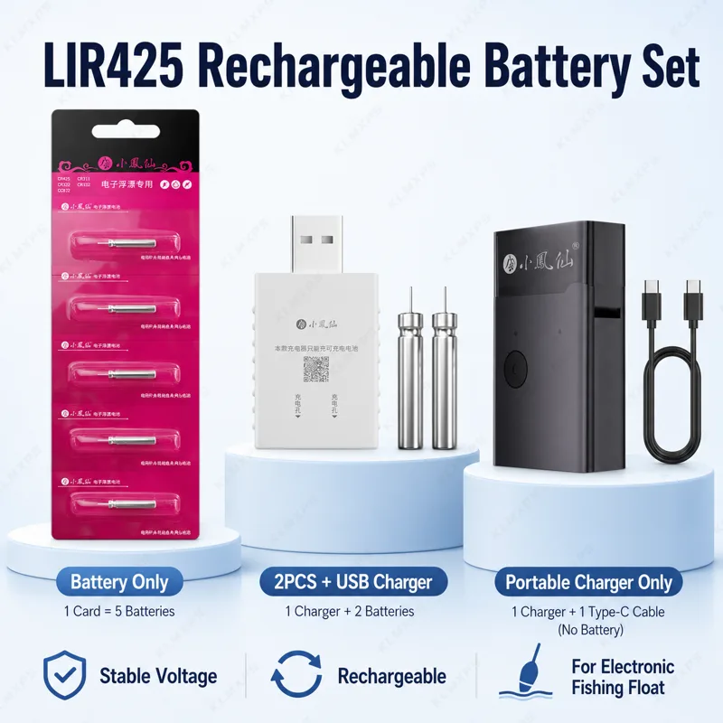 Fish Finder Charger - Baterai Isi Ulang LIR425 untuk Pelampung
