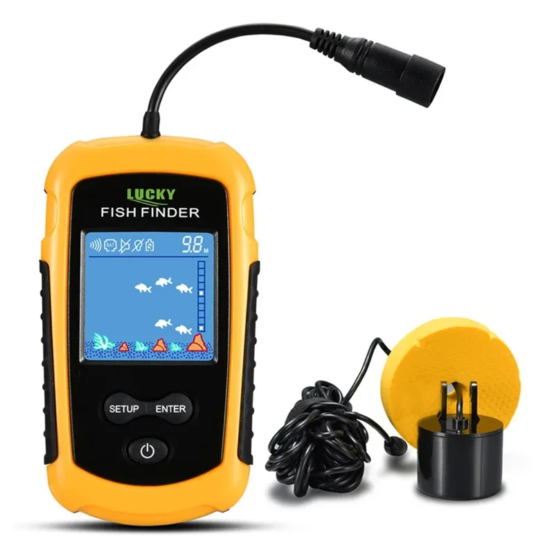 Fish Finder Portable - Penemu ikan berkabel portabel layar LCD