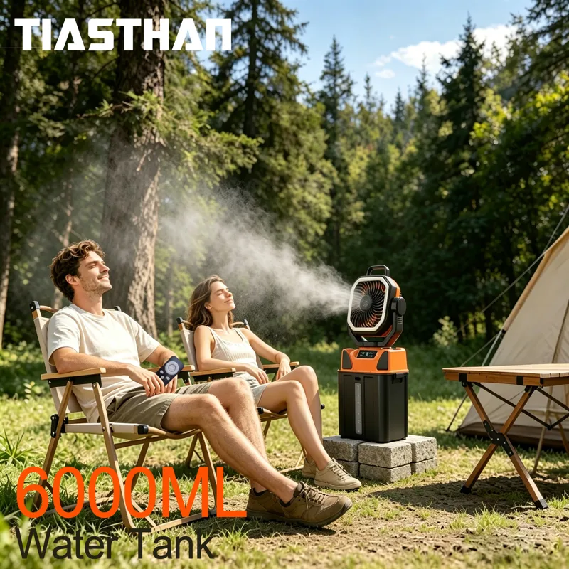 Fish Finder Battery - Kipas Semprot Camping 30000mAh dengan Remote