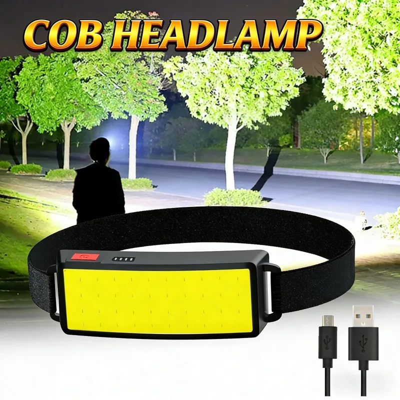 Fish Finder Battery - Lampu Depan LED Portabel COB Lampu