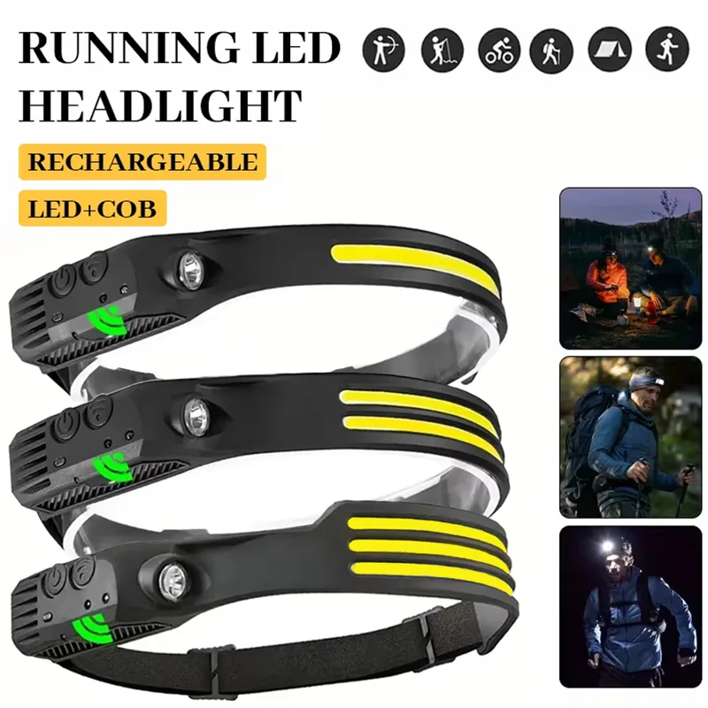 Fish Finder Battery - Lampu Depan Induksi LED COB Lampu