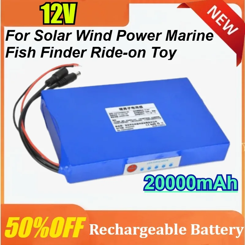 Fish Finder Charger - Baterai Lithium Isi Ulang 12V 20Ah