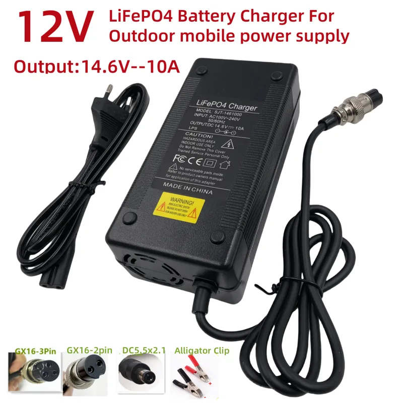 Fish Finder Charger - Pengisi Daya 14.6V10A untuk Baterai LiFePO4