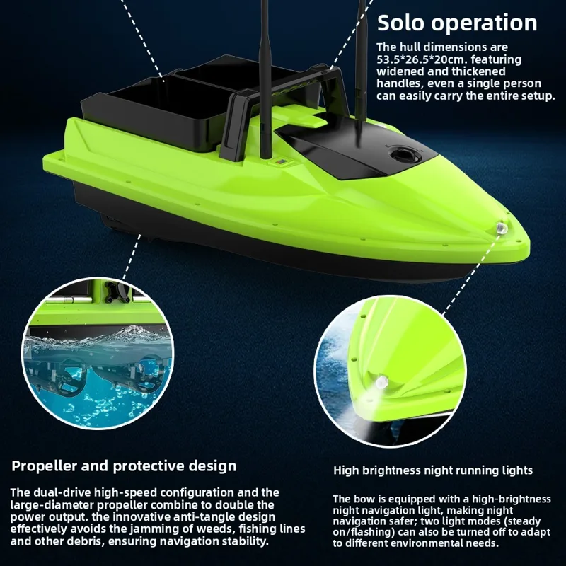 Perahu Umpan Pancing RC 500M D - Fish Finder Cable ulasan dan harga