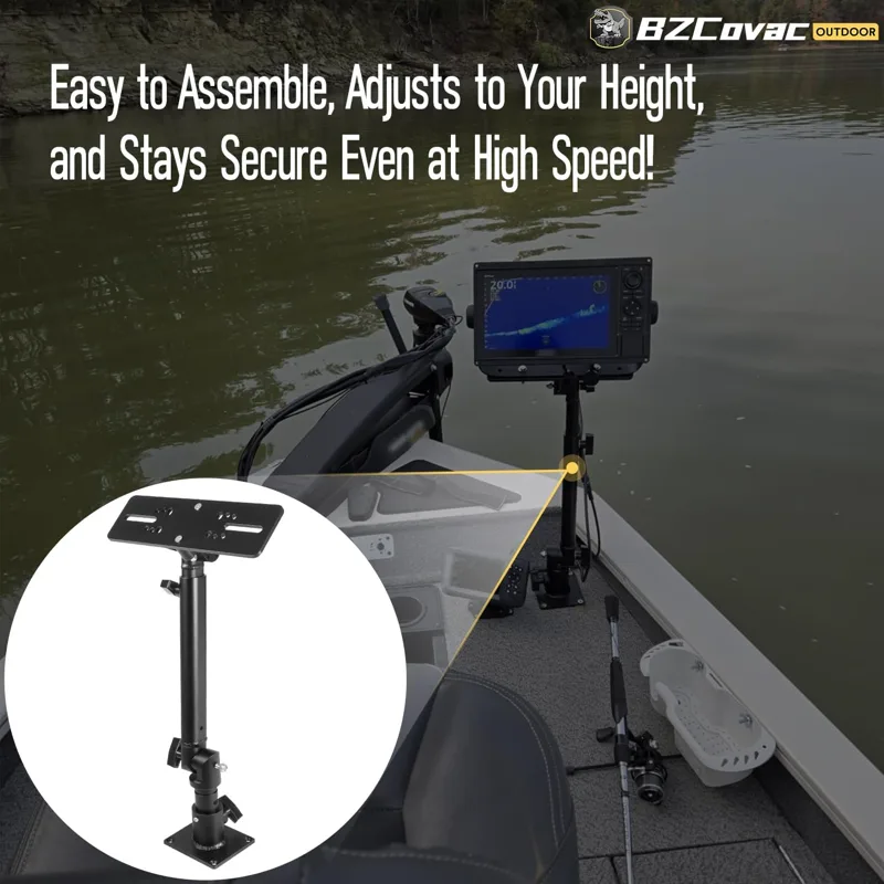 Dudukan Monitor Aluminium Anod - Fish Finder Mount ulasan dan harga