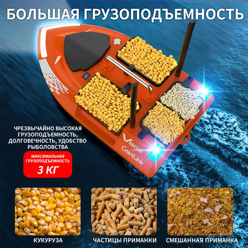 Perahu Umpan RC Antena Ganda 4 - Fish Finder Cable ulasan dan harga