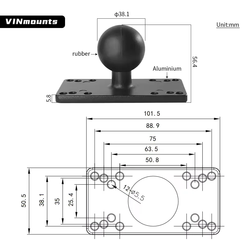 Dudukan Universal Elektronik P - Fish Finder Mount ulasan dan harga