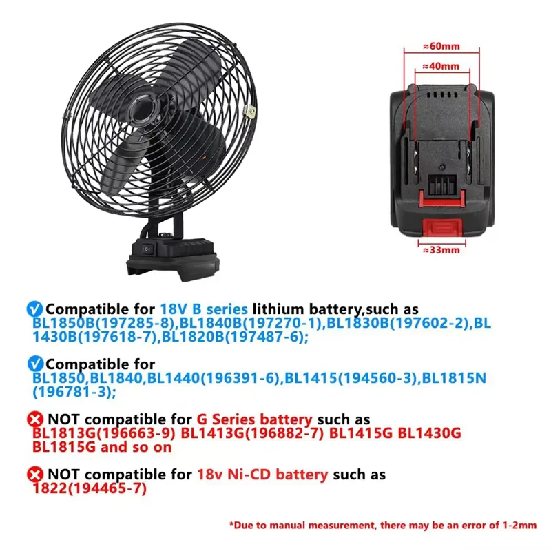 Kipas Camping 6/8In, Kipas Log - Fish Finder Battery ulasan dan harga
