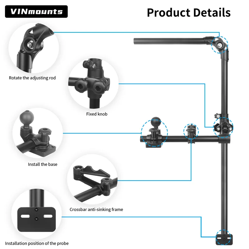 VINmountsLivescope Dudukan Jor - Fish Finder Mount ulasan dan harga