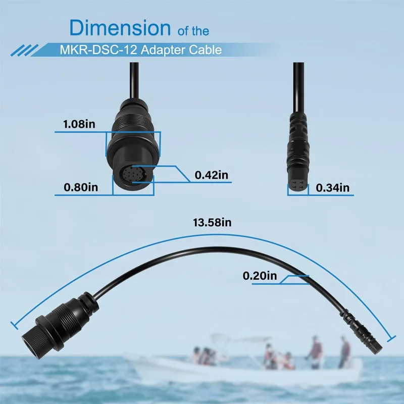 1852081 MKR-DSC-12 Kabel Adapt - Fish Finder Cable ulasan dan harga