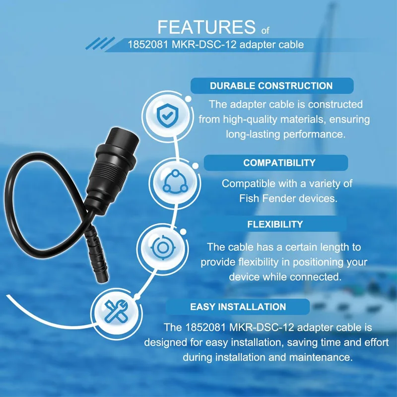 1852081 MKR-DSC-12 Kabel Adapt - Fish Finder Cable ulasan dan harga