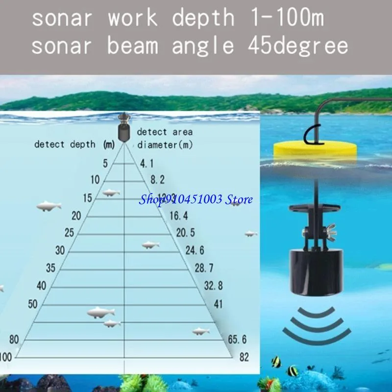 77HC Portabel Sonar Fish Fishs - Fish Finder Portable ulasan dan harga