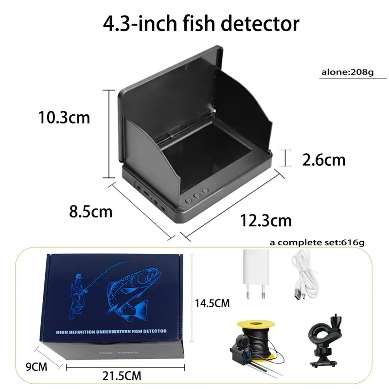 YS43A Detektor Ikan 4.3 Inci K - Fish Finder Battery ulasan dan harga