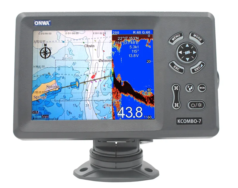 ONWA KCombo-7 7 inci Marine GP - Fish Finder Gps ulasan dan harga