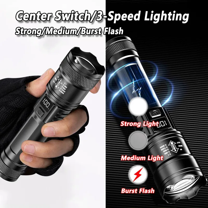 Senter LED Ultra Terang 2000LM - Fishing Light ulasan dan harga