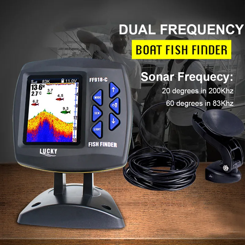 Pencari ikan kabel frekuensi g - Fish Finder Cable ulasan dan harga