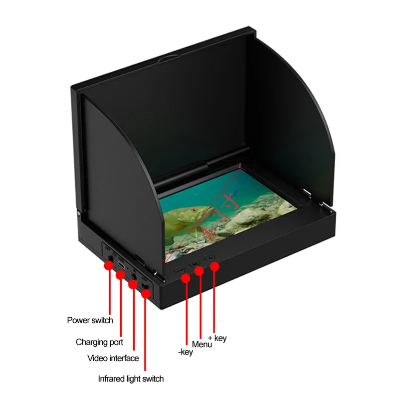 Alat Pendeteksi Ikan Layar HD  - Fishing Depth Finder ulasan dan harga