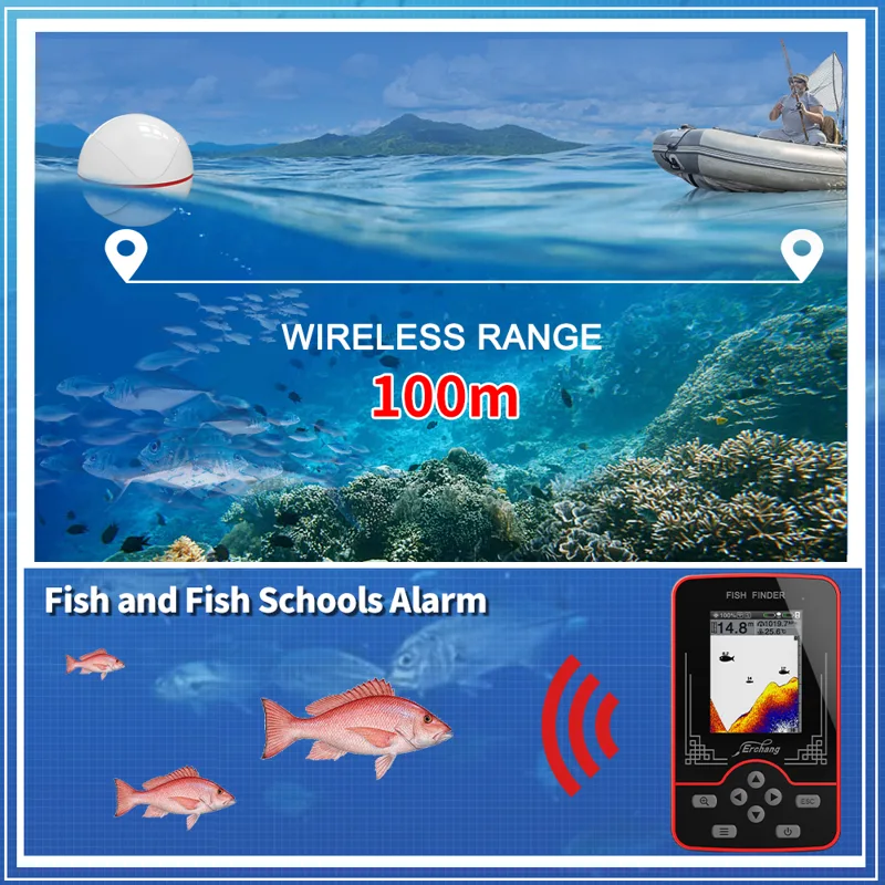 Erchang F13 alat pancing, Soun - Fish Finder Gps ulasan dan harga