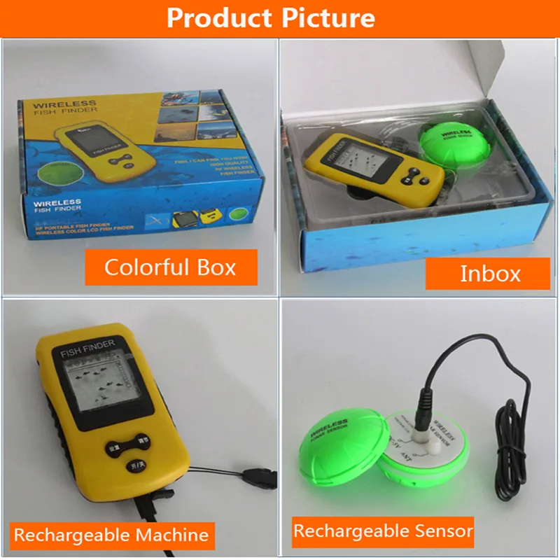Alat Pendeteksi Ikan Nirkabel  - Fish Finder Transducer ulasan dan harga