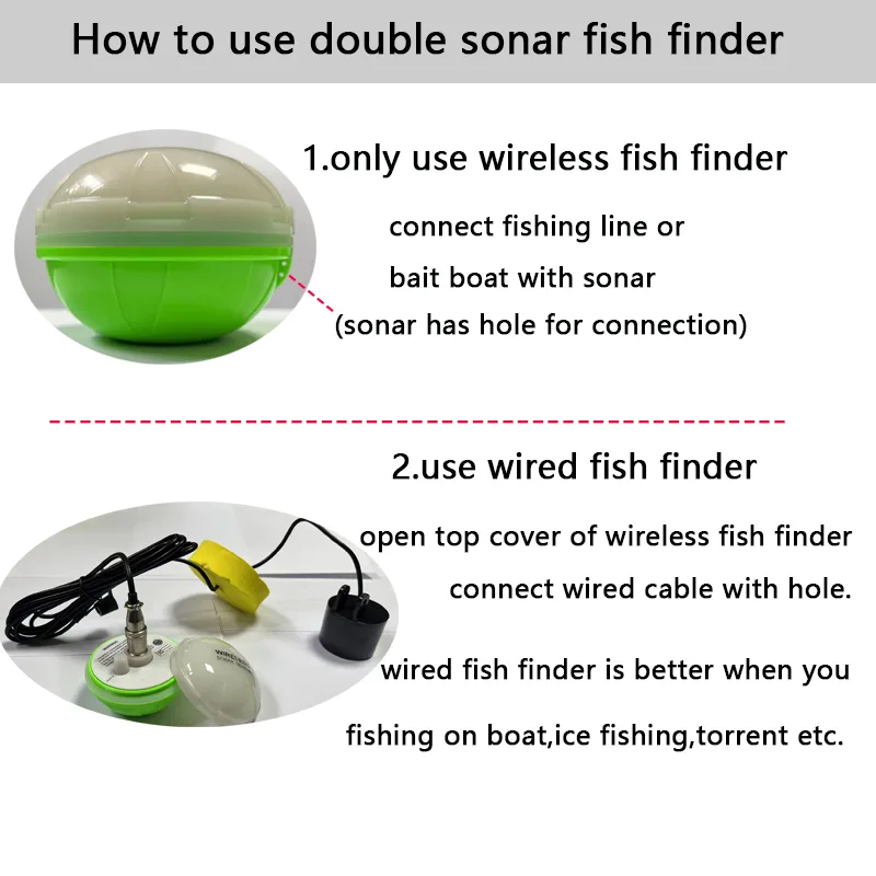 Pencari Ikan Sonar Nirkabel Bl - Fish Finder Portable ulasan dan harga