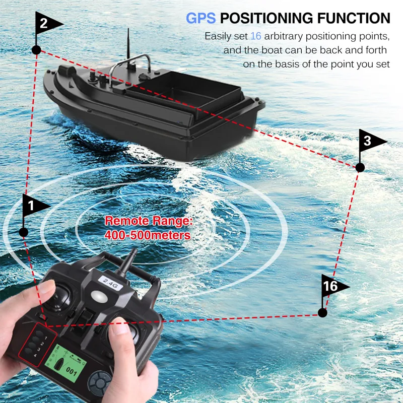 D16E kapal umpan pancing GPS,  - Fishing Gps ulasan dan harga